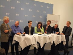 Deelnemers MI-debat 'Implosie van het politieke centrum'