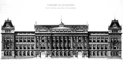Tekening van een paleis voor de Staten-Generaal